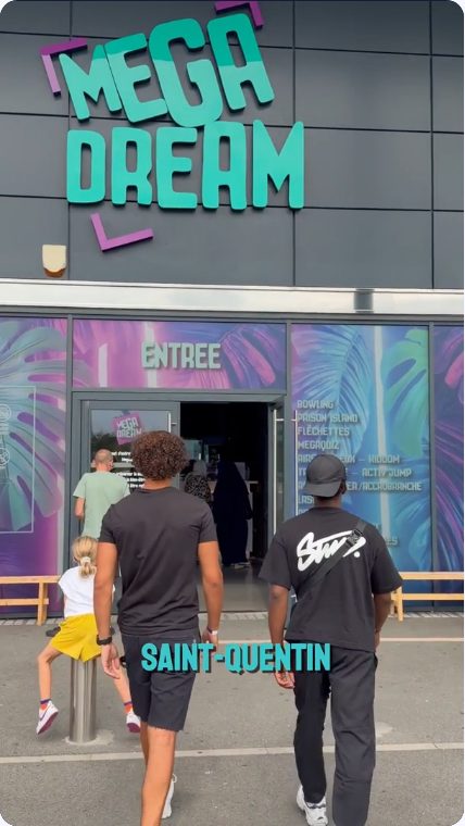 Vidéo UGC de Amadou : Mega Dream à Saint-Quentin, Découverte d’un lieu de loisirs en extérieur et en intérieur