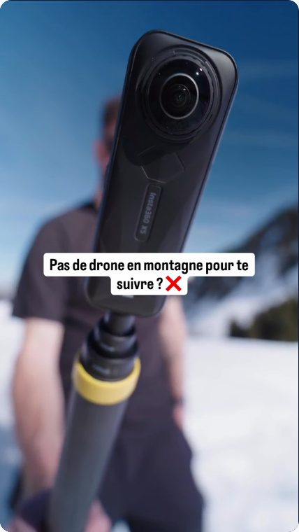 Vidéo UGC de Andrea : Filmer en montagne avec une caméra 360, Présentation de matériel et séquence en extérieur