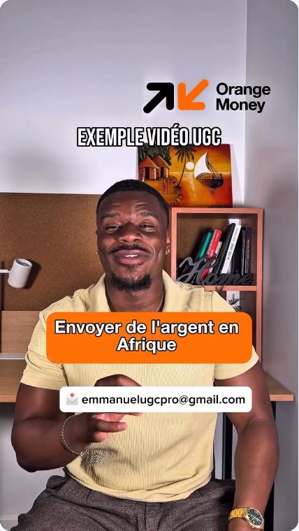 Vidéo UGC de Emmanuel : Orange Money, Présentation face caméra d’un service de transfert d’argent