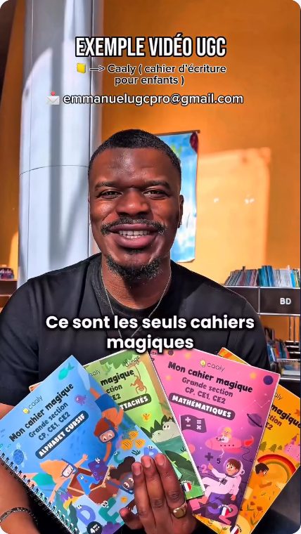 Vidéo UGC de Emmanuel : Caaly, Présentation de cahiers d’écriture pour enfants