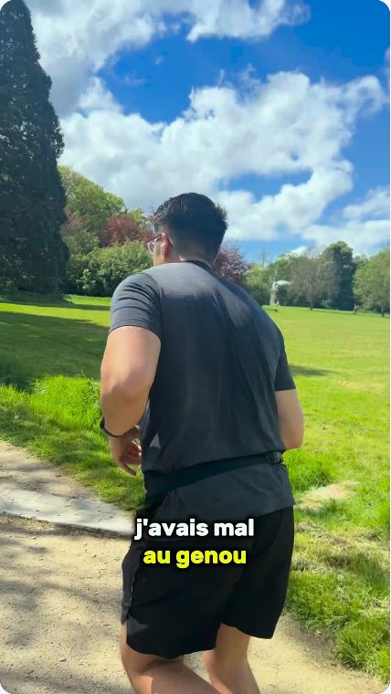 Vidéo UGC de Jean-Pierre : Courir au parc, parler des genoux, Séquence de course et témoignage sous-titré