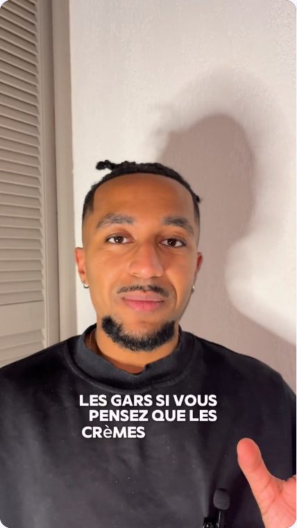Vidéo UGC de Joan : Les crèmes dans une routine de soin masculine, Prise de parole face caméra avec sous-titres