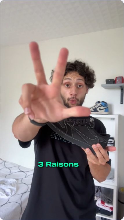 Vidéo UGC de Jona : Trois raisons de regarder cette paire de baskets, Présentation de chaussures face caméra