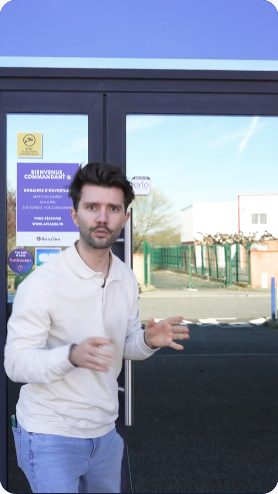 Vidéo UGC de Killyan : Découvrir un simulateur de vol, Visite des locaux et mise en situation avec le matériel