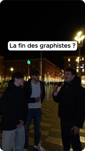 Vidéo UGC de Mehdi : Quel avenir pour les graphistes ?, Micro-trottoir de nuit avec sous-titres