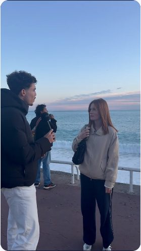 Vidéo UGC de Mehdi : Une rencontre au bord de la mer, Interview en extérieur sur la promenade