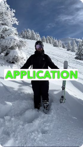 Vidéo UGC de Romain : Une application au pied des pistes, Séquence en montagne avec texte incrusté